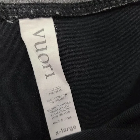 Vuori Asymmetric Block Leggings Black Camo Contrast XLarge - Picture 12 of 12